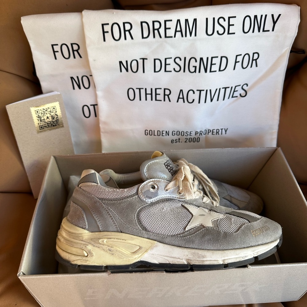 Golden Goose Beige and Gray Sneakers!